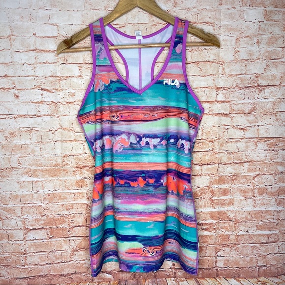 Fila Purple Trim Activewear Tank Top - Picture 1 of 6